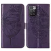 Redmi 10 Hülle, Schmetterling Prägung Flip Leder Produktbild-Vorschau 2