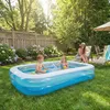 SunClub Planschbecken aufblasbar Familienpool rechteckig – Produktbild-Vorschau 4