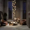 Suspension ZMH, salon, 15 lumières, couleur ambre, hauteur Voir les images du produit 4