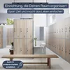 Umkleideschrank Spind IGOR 6 Abteile Etikettenhalter Produktbild-Vorschau 3