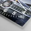 Wanduhr - Quadrat - Glasuhr - Auto Retro Himmel - 40x40cm - Produktbild-Vorschau 5