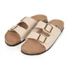 Ciabatte Donna Heyo in Sughero Profilate con Fibbia Beige Anteprima dell’immagine prodotto 4