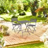 Relaxdays Balkonmöbel Set, 3-teilig, 1 Tisch & 2 Stühle, Produktbild-Vorschau 2