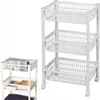 plast team Aufbewahrungs-Trolley mit 3 Körben weiß Produktbild-Vorschau 11