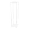 A clear, studio shot of a transparent acrylic flower stand on a white background. Voir les images du produit