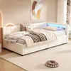 MODFU Schlafsofa Tagesbett 90x200cm mit LED-Umgebungslicht, Produktbild-Vorschau 2