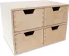 Creative Deco Drewniany organizer 4 szufladki | 28.5x20x19 Podgląd zdjęcia produktu 1