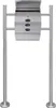 A stainless steel mailbox with a stand, shown against a white background. Náhled obrázku produktu