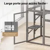 Wiltec Enclos extérieur pour chats – 116 x 82 x 175,7 cm – Voir les images du produit 7
