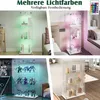 UnboxG Glasvitrine Standvitrine Weiß mit LED- 123.3 x 35 x Produktbild-Vorschau 5