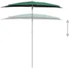 Mezzo ombrellone con asta 180x90 cm verde Anteprima dell’immagine prodotto 4