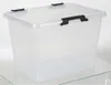 Boîte à charnières 19L transparente avec couvercle Boîte de Voir les images du produit 2