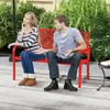 Panchina da giardino per esterni, panchina in metallo per 2 Anteprima dell’immagine prodotto 4