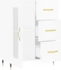 Kredens biały wysoki połysk 69,5x34x90 cm materiał Podgląd zdjęcia produktu 6