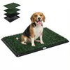 PawHut Hundetoilette 76x50,5cm Hundeklo mit 2 Kunstrasen Produktbild-Vorschau 1