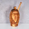 Honigtopf ca. H14cm Olivenholz inkl. Honigstab Deckel Produktbild-Vorschau 4