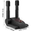 A black and orange shoe dryer with dimensions indicated. Náhled obrázku produktu