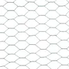 A close-up, full-frame view of green wire mesh fencing with a hexagonal pattern. Voir les images du produit