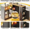 Flieks Stehtisch Bartisch 360°drehbar mit LED, ausziehbarer Produktbild-Vorschau 9
