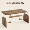 An illustration showing the assembly of a wooden coffee table. Anteprima dell’immagine prodotto