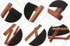 Liegestuhl schwarz Sonnenliege Gartenliege Holz Deckchair Produktbild-Vorschau 5