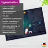 Schreibtischunterlage für Kinder – Lernunterlage Weltraum Produktbild-Vorschau 3