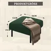 MODFU Tabouret - Pouf en Velours Côtelé Repose-Pieds ou Voir les images du produit 4