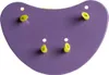 A purple swimming paddle with yellow finger grips, shown from a top-down perspective against a white background. Produktbild-Vorschau