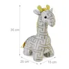 Relaxdays Türstopper Giraffe, Stoff & Sand, Türpuffer für Produktbild-Vorschau 4