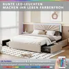 INONEFT Doppelbett Polsterbett 160x200cm, Stauraumbett mit Produktbild-Vorschau 6