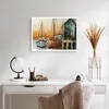 Poster - Poster ohne Rahmen - Kutter Hafen Öl - 70x50 cm - Produktbild-Vorschau 5