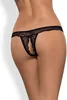 Obsessive - String ouvert à l'entrejambe Miamor - Noir Voir les images du produit 8