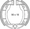 RMS brzdové čelisti / brzdový buben 90 x 18 mm kompatibilní Náhled obrázku produktu 7