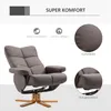 HOMCOM Relaxsessel mit Hocker Fernsehsessel 360° drehbar Produktbild-Vorschau 6