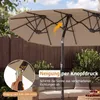 COSTWAY, parasol dwustronny, 300x150 cm, parasol składany, Podgląd zdjęcia produktu 4