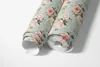 Selbstklebende Tapete Möbelfolie Blumen Vintage Blau Rosa Produktbild-Vorschau 5