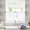 2 Stück Scheibengardine Transparent Vorhang Voile Produktbild-Vorschau 4