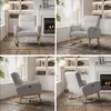 Fauteuil à bascule Fortuna Lai gris clair avec tissu Voir les images du produit 8