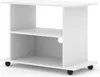 TV skříňka YOGI 80 cm BÍLÁ MATNÁ TV skříňka na kolečkách Náhled obrázku produktu 1