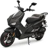 Motorroller 50 ccm Burnout BAD s Mattschwarz 45 km/h Produktbild-Vorschau 1