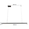 XUDO LED Pendelleuchte 100cm Schwarz Matt, 4000K Produktbild-Vorschau 4