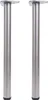 Two identical metal table legs are shown against a white background. Voir les images du produit