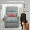 HOMCOM Relaxsessel Elektrisch mit Liegefunktion Heizung Produktbild-Vorschau 4