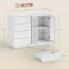 HOMCOM Buffetschrank, Sideboard mit 4 Schubladen, 2 Produktbild-Vorschau 3
