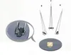 Beistelltisch Set 3-teilig Marmoroptik Schwarz Gold 34x34 Produktbild-Vorschau 3