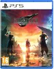 The image shows the cover art for the video game Final Fantasy VII Rebirth for PlayStation 5. It features three characters from the game standing in a dramatic, rocky landscape with a vibrant sunset in the background. The game's title and the PS5 logo are  Produktbild-Vorschau