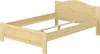 A wooden bed frame against a white background. Produktbild-Vorschau