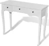 vidaXL Coiffeuse Console à trois tiroirs Blanc Voir les images du produit 2