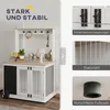 PawHut klec pro psy do domácnosti, box pro psy se 3 dvířky, Náhled obrázku produktu 8
