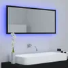 LED kúpeľňové zrkadlo čierne 100x8,5x37 cm akryl Náhľad obrázku produktu 3